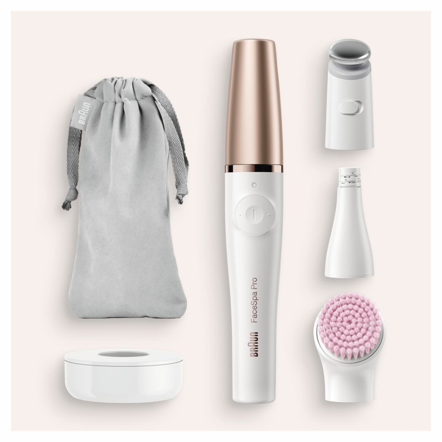 Braun Personal Care FaceSpa Pro SE912, All-in-One Beauty-Gerät zur Gesichts-Epilation, inkl. Gesichtsepilierer