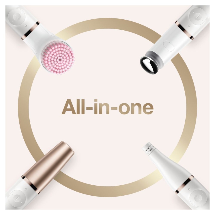Braun Personal Care FaceSpa Pro SE912, All-in-One Beauty-Gerät zur Gesichts-Epilation, inkl. Gesichtsepilierer