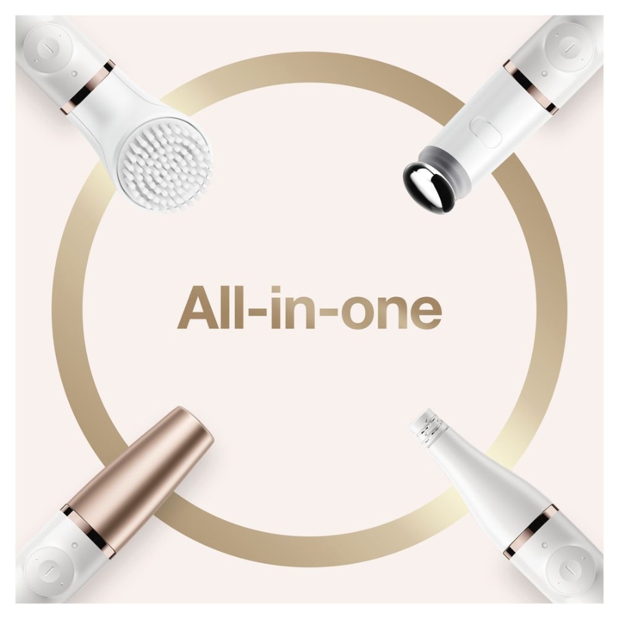 Braun Personal Care FaceSpa Pro 911 Epiliergerät für Gesichtshärchen  Weiß/Bronze mit 3 Extras