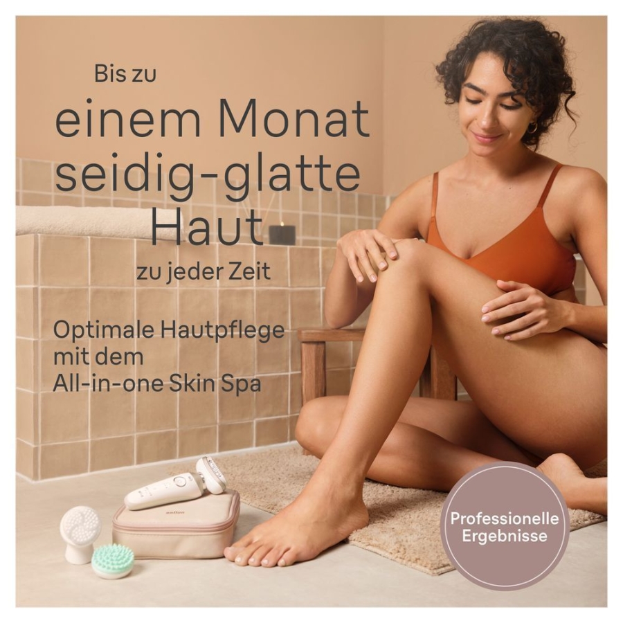 Braun Personal Care Silk-épil 9-681 3D Flex SkinSpa Epilierer für eine einfache Haarentfernung, Weiß/Gold