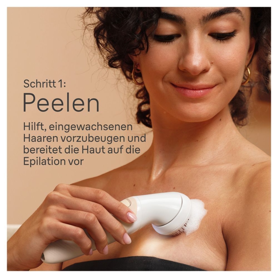 Braun Personal Care Silk-épil 9-681 3D Flex SkinSpa Epilierer für eine einfache Haarentfernung, Weiß/Gold