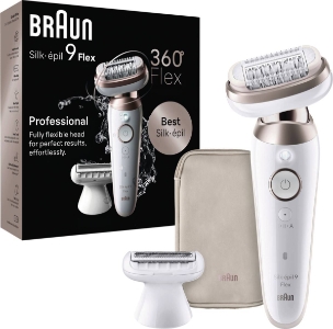 Braun Personal Care Silk-épil 9-030 3D für eine einfache Haarentfernung, Weiß/Rosa Titan