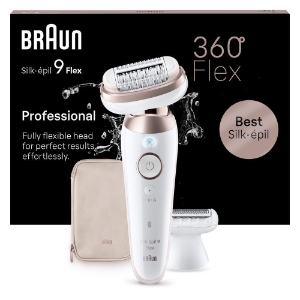 Braun Personal Care Silk-épil 9-030 3D SensoSmart Epilierer für eine einfache Haarentfernung, Weiß/Rosa Titan