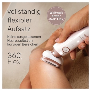 Braun Personal Care Silk-épil 9-030 3D SensoSmart Epilierer für eine einfache Haarentfernung, Weiß/Rosa Titan