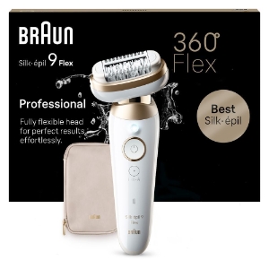 Braun Personal Care Silk-épil 9-011 3D SensoSmart Epilierer  für eine einfache Haarentfernung, 3D Weiß/Gold