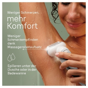 Braun Personal Care Silk-épil 9-341 Epilierer für eine einfache Haarentfernung, seidig-glatte Haut, Weiß/Silber