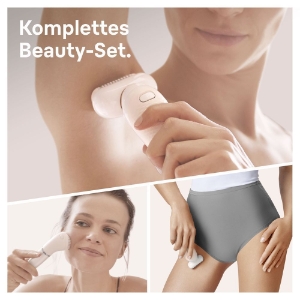 Braun Personal Care Silk-épil 9 Flex 9100 Beauty-Set – Epilierer für Frauen mit flexiblem Kopf für eine einfachere Haarentfernung,