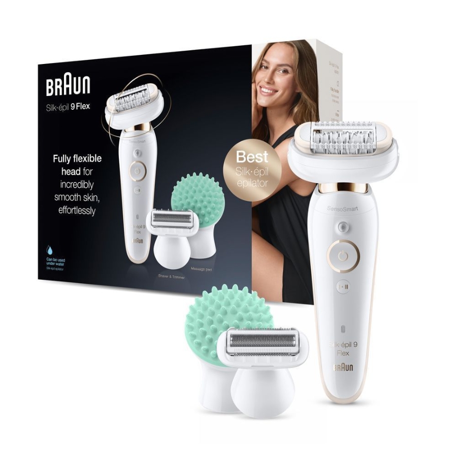 Braun Personal Care Silk-épil 9 Flex 9020 – Epilierer für Frauen mit flexiblem Kopf für eine einfachere Haarentfernung,