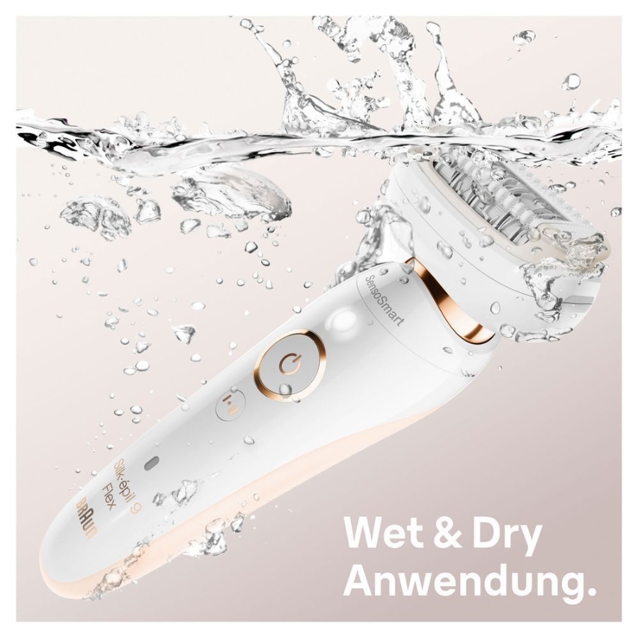 Braun Personal Care Silk-épil 9 Flex 9020 – Epilierer für Frauen mit flexiblem Kopf für eine einfachere Haarentfernung,