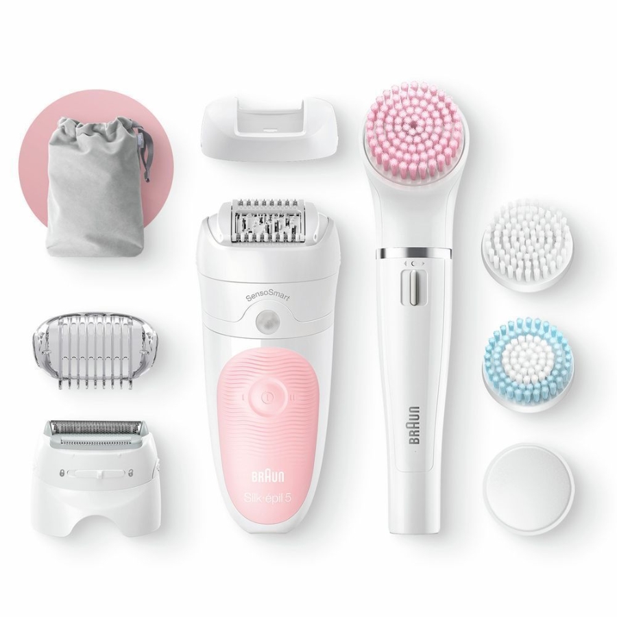 Braun Personal Care  Silk-épil Beauty-Starter-Set 5-895 Kabellose Wet&Dry  Haarentfernung 6-in-1 Epilierer, Rasierer,