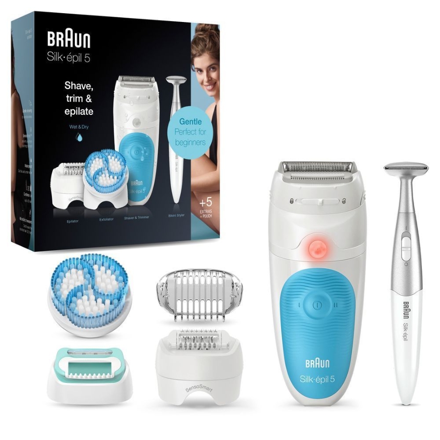 Braun Personal Care Silk-épil 5 5-815 Epilierer für Damen für eine sanfte Haarentfernung