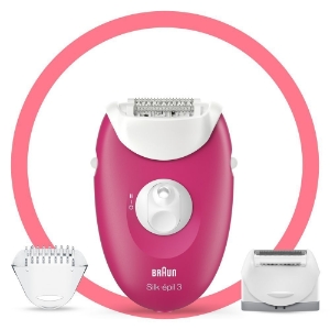 Braun Personal Care Silk-épil 3 3-276 Epilierer für langanhaltende Haarentfernung, inklusive Rasier- und Trimmeraufsatz,