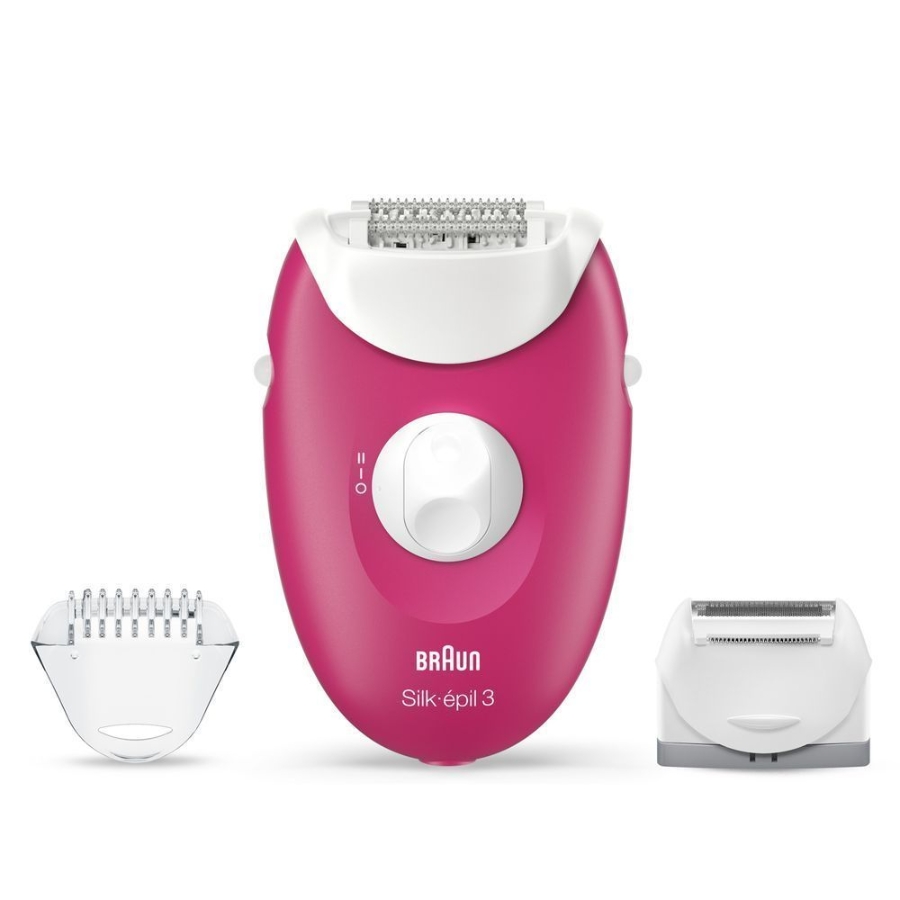 Braun Personal Care Silk-épil 3 3-276 Epilierer für langanhaltende Haarentfernung, inklusive Rasier- und Trimmeraufsatz,