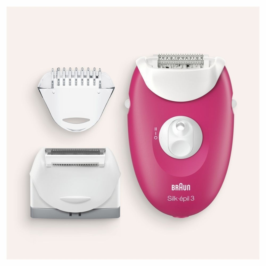 Braun Personal Care Silk-épil 3 3-276 Epilierer für langanhaltende Haarentfernung, inklusive Rasier- und Trimmeraufsatz,