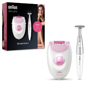 Braun Personal Care Silk-épil 3-321 Epilierer für langanhaltende Haarentfernung, mit Bikinitrimmer