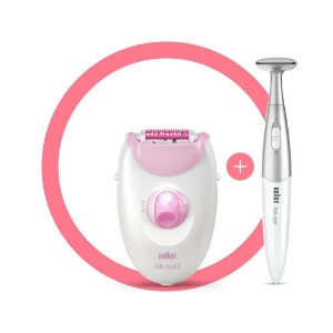 Braun Personal Care Silk-épil 3-321 Epilierer für langanhaltende Haarentfernung, mit Bikinitrimmer