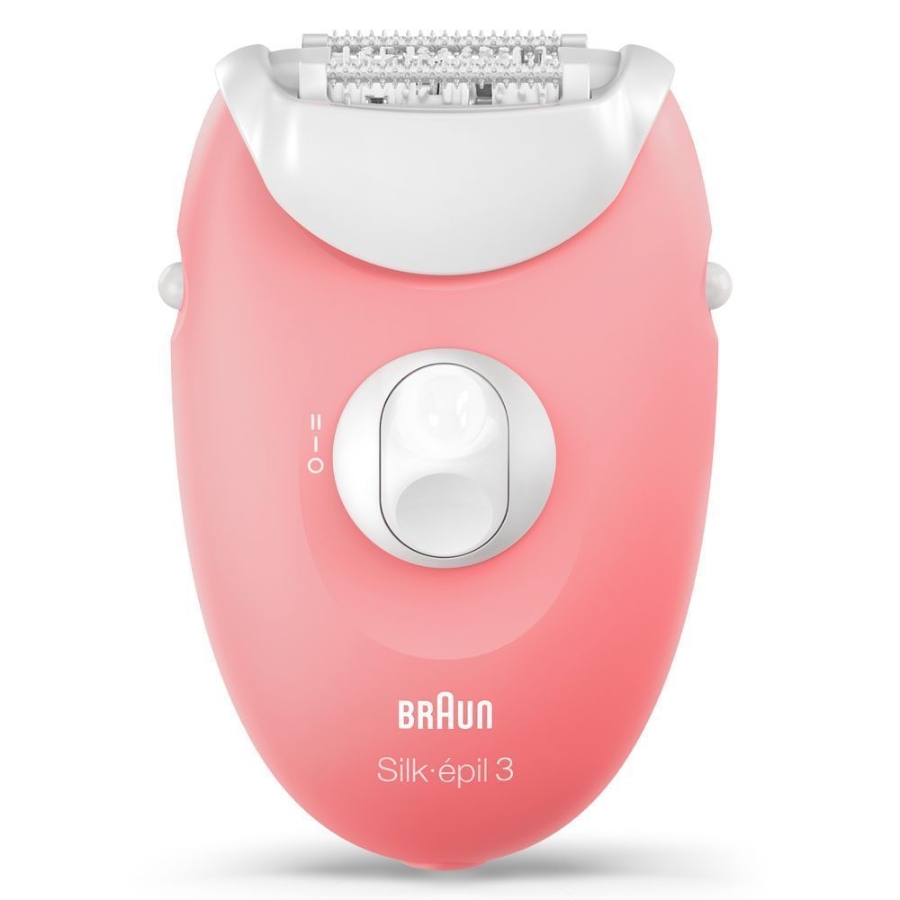 Braun Personal Care Silk-épil 3 3-176, Epilierer für langanhaltende Haarentfernung, weiß/rosa