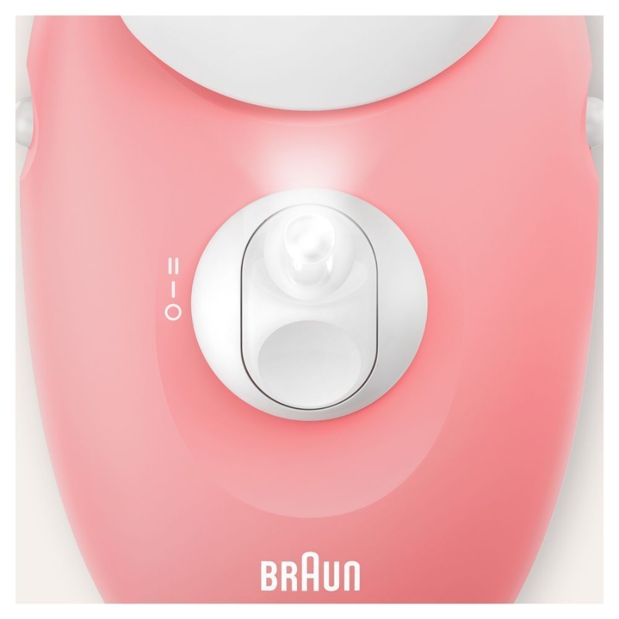 Braun Personal Care Silk-épil 3 3-176, Epilierer für langanhaltende Haarentfernung, weiß/rosa