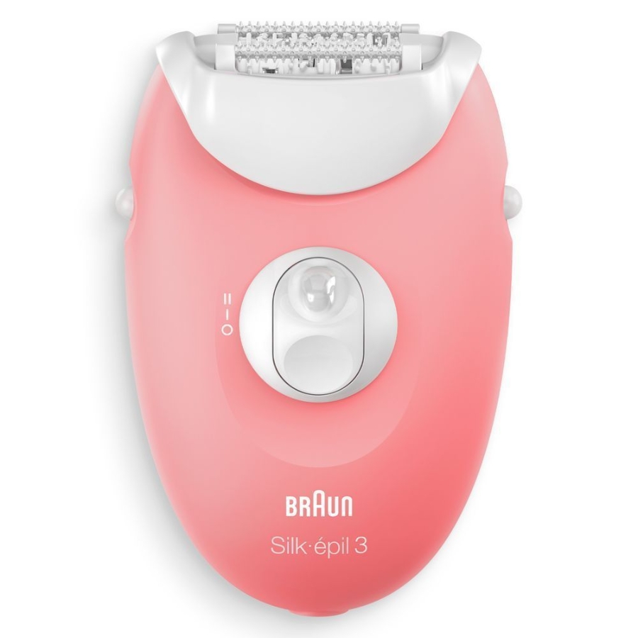 Braun Personal Care Silk-épil 3 3-176, Epilierer für langanhaltende Haarentfernung, weiß/rosa