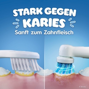 Oral-B Vitality Pro 103 Kids Frozen Elektrische Zahnbürste, Reiseetui, Blau/Lila