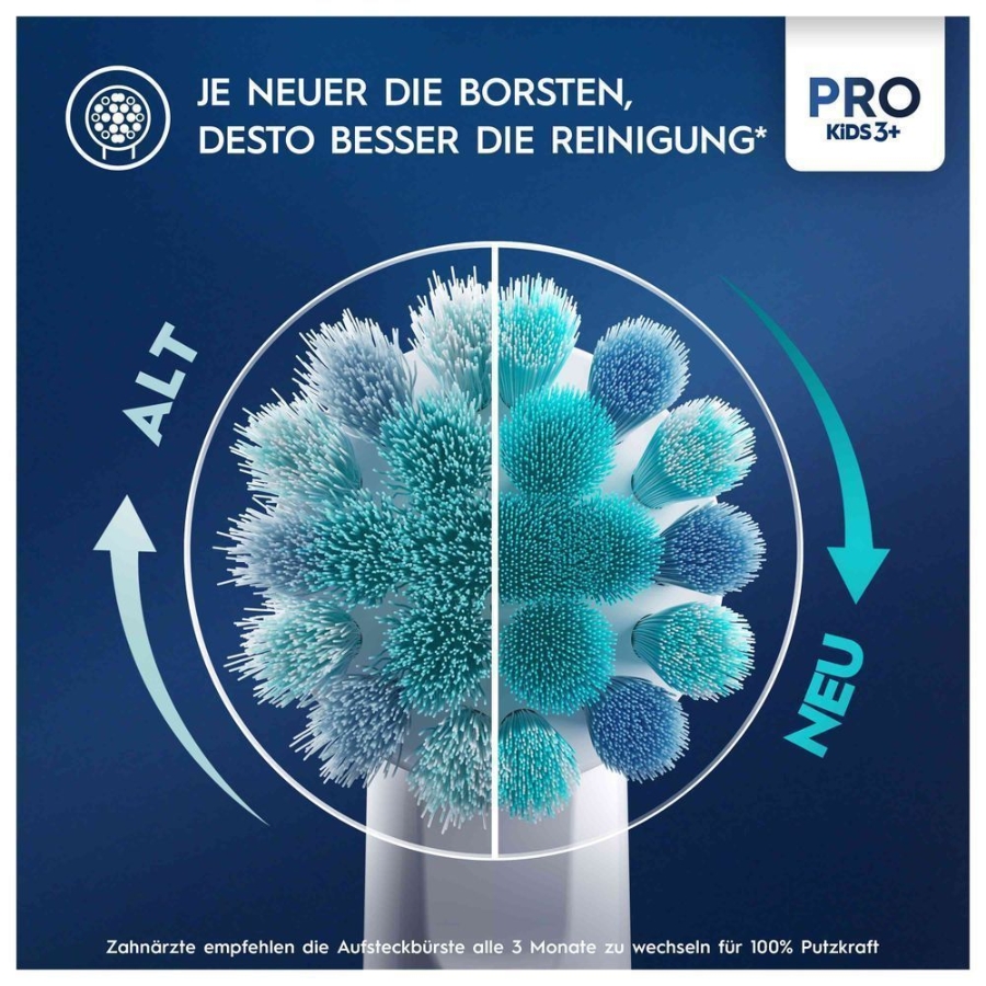 Oral-B Vitality Pro 103 Kids Frozen Elektrische Zahnbürste, Reiseetui, Blau/Lila