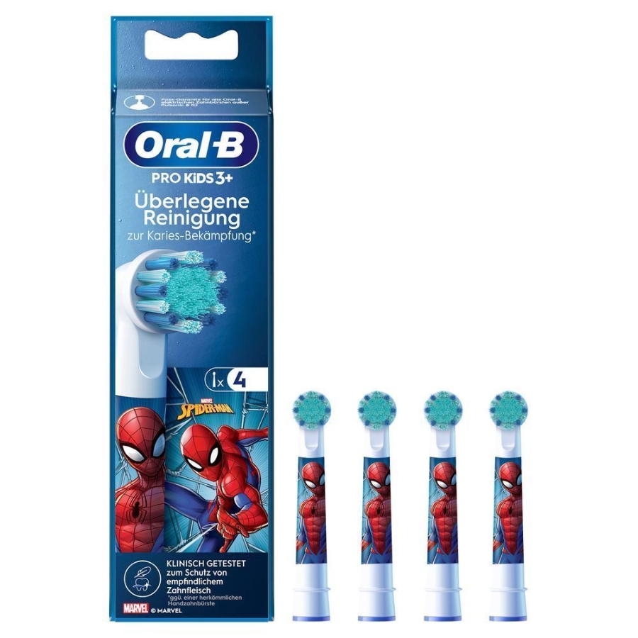 Oral-B Aufsteckbürsten Spiderman/Eiskönigin Mix 4er 