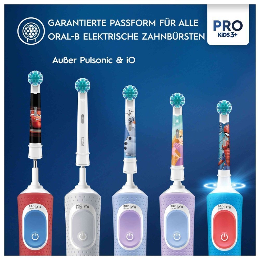 Oral-B Pro Kids Frozen Aufsteckbürsten für elektrische Zahnbürste,   4 Stück, für Kinder ab 3 Jahren