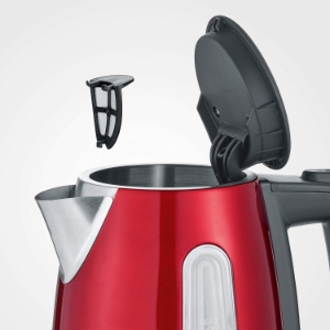 Severin WK 3417 Wasserkocher, 1,0 L, 2200 W, inox-rot 6 