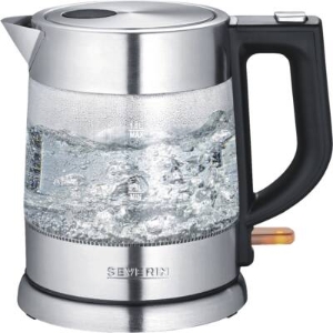 Severin WK3468 Wasserkocher, Glas, 1,0 L, 2200 W, inox 