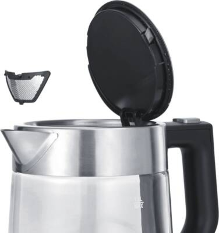 Severin WK3468 Wasserkocher, Glas, 1,0 L, 2200 W, inox 