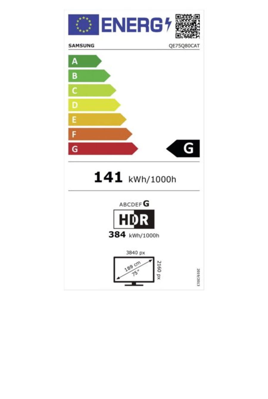 Samsung QE75Q80C 75" (191 cm) UHD QLED Smart TV Fernseher 