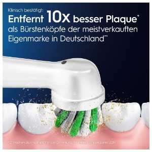 Oral-B Aufsteckbürsten Pro CrossAction 4er, für elektrische Zahnbürste, X-förmige Borsten