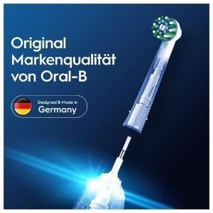 Oral-B Aufsteckbürsten Pro CrossAction 4er, für elektrische Zahnbürste, X-förmige Borsten
