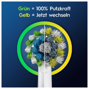 Oral-B Aufsteckbürsten Pro CrossAction 4er, für elektrische Zahnbürste, X-förmige Borsten