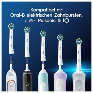 Oral-B Aufsteckbürsten Pro CrossAction 4er, für elektrische Zahnbürste, X-förmige Borsten