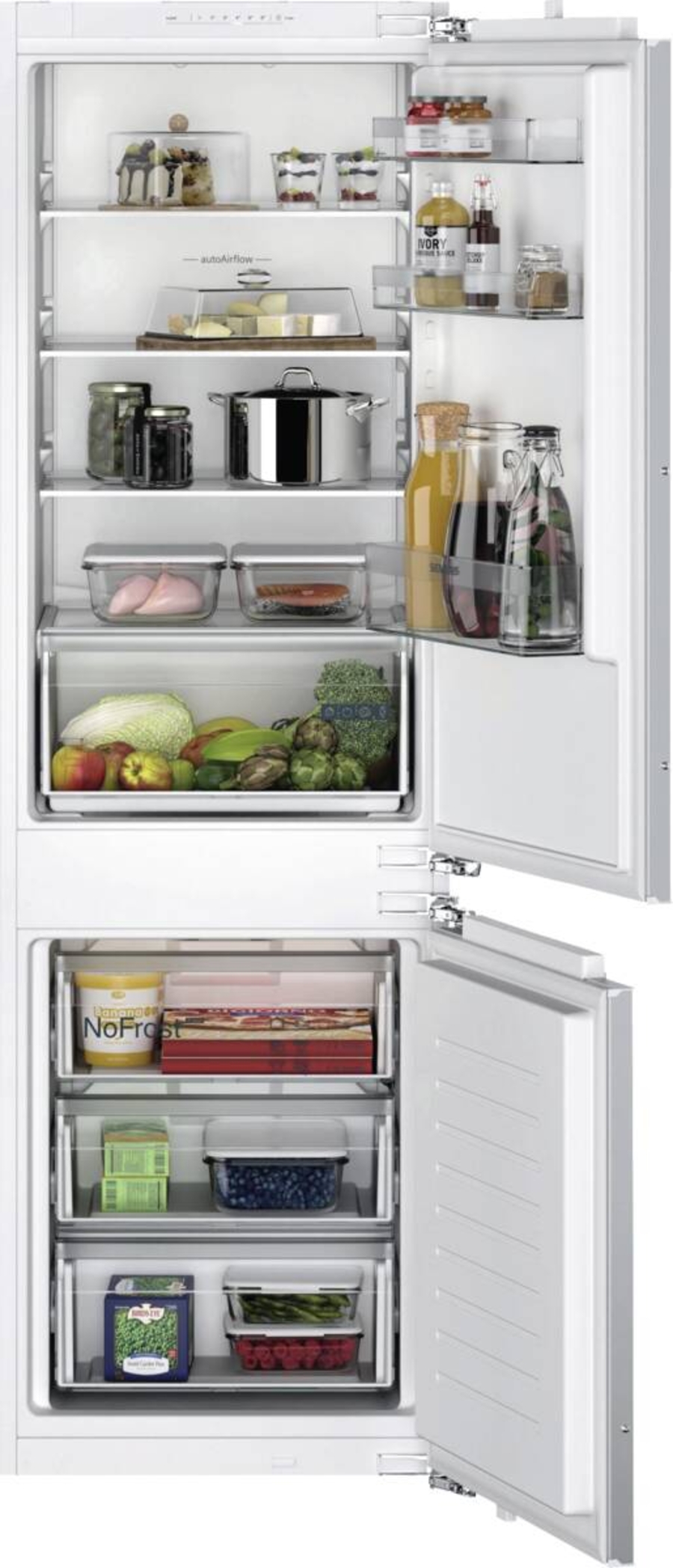 Siemens KI86NNFE0 Kühl-Gefrierkombination Einbau NoFrost   178cm Festtüre