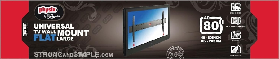 Vogels PHW100L Feste TV-Wandhalterung VESA-Befestigungslöcher: 100x 800 mm bis zu 800x400mm