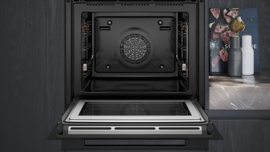 Siemens HM778GMB1  Backofen mit Mikrowelle Schwarz 