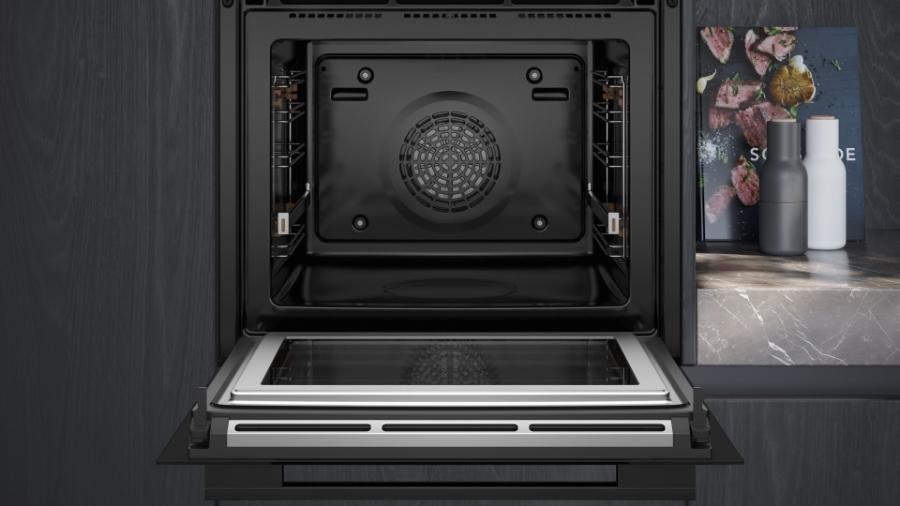 Siemens HM778GMB1  Backofen mit Mikrowelle Schwarz 