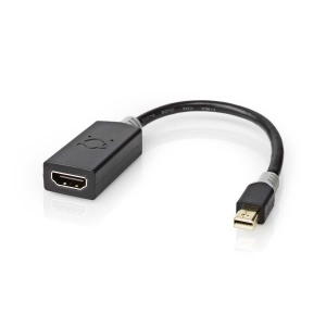 Nedis CCBW37654AT02 Mini Displayport-Kabel Anthrazit  DisplayPort 1.4 | Mini DisplayPort Stecker | HDMI™ Ausgang |