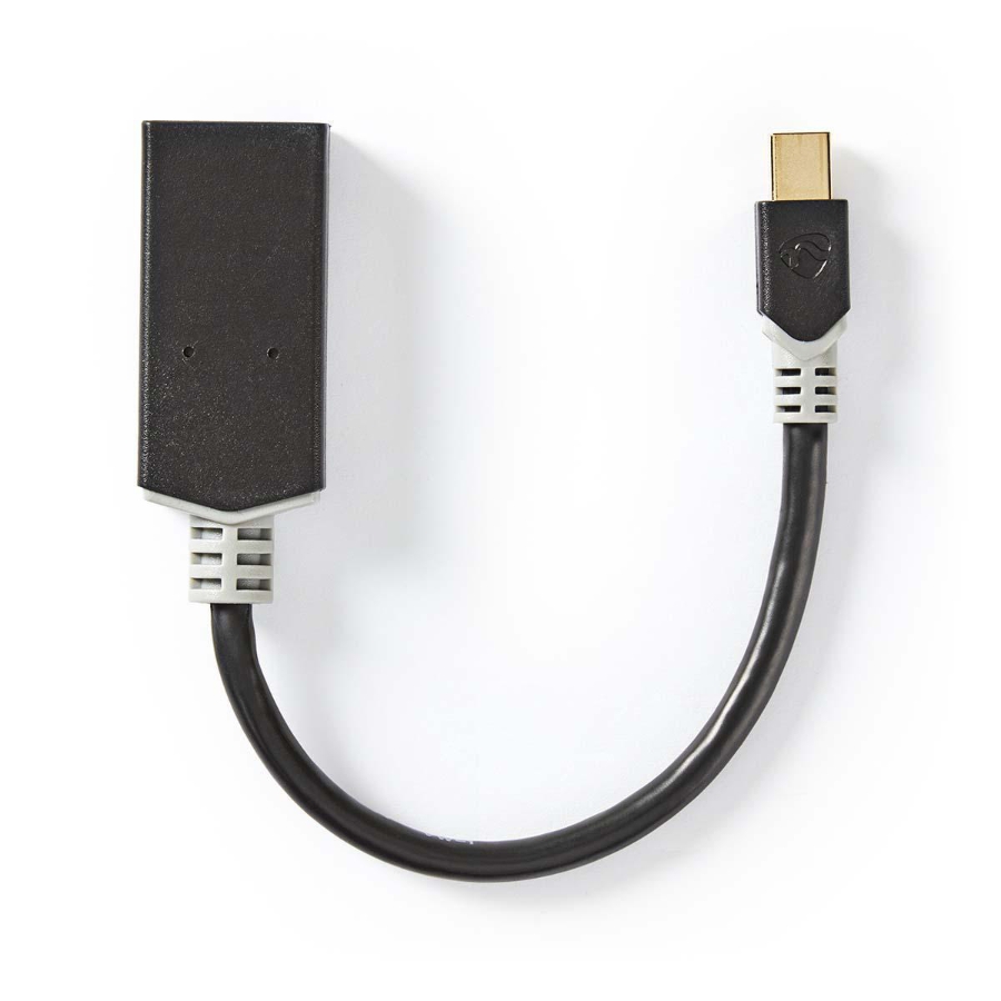 Nedis CCBW37654AT02 Mini Displayport-Kabel Anthrazit  DisplayPort 1.4 | Mini DisplayPort Stecker | HDMI™ Ausgang |