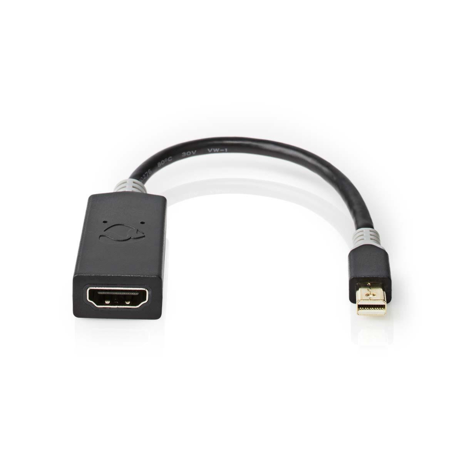 Nedis CCBW37654AT02 Mini Displayport-Kabel Anthrazit  DisplayPort 1.4 | Mini DisplayPort Stecker | HDMI™ Ausgang |