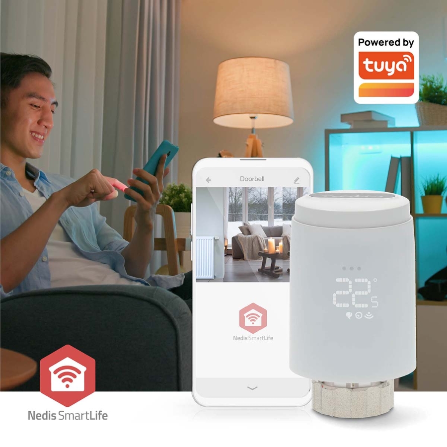 Nedis ZBHTR20WT SmartLife Heizkörpersteuerung Zigbee 3.0 | Batteriebetrieben