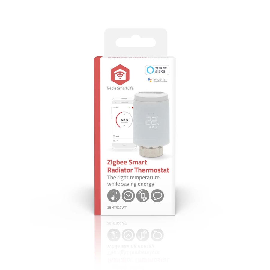 Nedis ZBHTR20WT SmartLife Heizkörpersteuerung Zigbee 3.0 | Batteriebetrieben