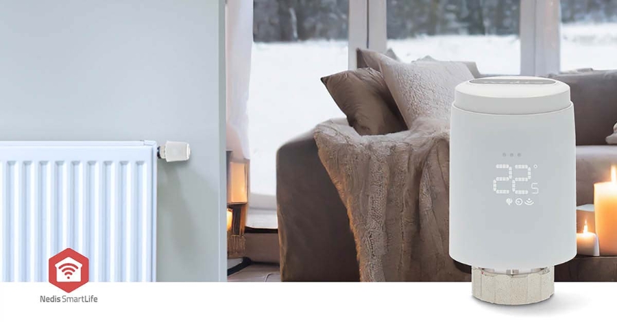 Nedis ZBHTR20WT SmartLife Heizkörpersteuerung Zigbee 3.0 | Batteriebetrieben