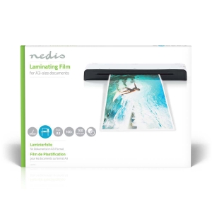 Nedis LAMIA3AT100 Laminierfolie A3 | Dicke: 100 µm   verpackt zu: 100 Stück | Kunststoff | Transparent