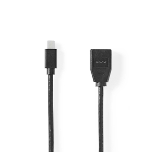 Nedis CCGB37454BK02 Mini Displayport-Kabel(Adapter) DisplayPort 1.4 |Mini DisplayPort Stecker|DisplayPort Buchse