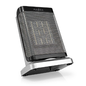 Nedis HTFA17GY Keramik-PTC-Heizlüfter 1000 / 1500 W |2 Wärme Modus Verstellbares Thermostat | automatisch drehbar | Überhitzung