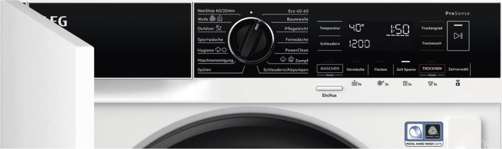 AEG LWR8WI7680 8000 PowerCare WiFi  Waschtrockner Einbau 8kg/4kg
