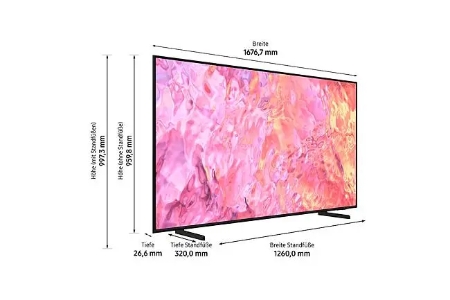 Samsung QE75Q60C (75 ) 4K Ultra HD Smart-TV WLAN Schwarz Fernseher